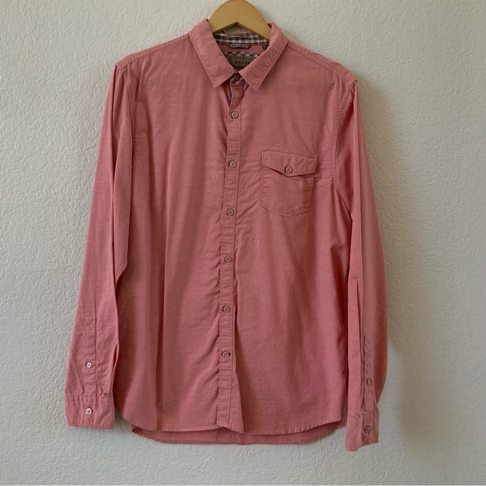 GUESS Logan Regular Fit Long Sleeve Button Down, Sz L
